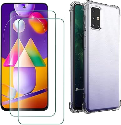 Coque margoun pour samsung galaxy m31s avec protection d'écran en deux parties de 6,5 pouces, coque de protection en verre trempé transparent. DIAYTAR COTE D'IVOIRE, la boutique en ligne généraliste qui propose plus de 300 000 références de produits, est la référence incontournable pour faire ses achats en ligne en Côte d'Ivoire. Avec une gamme de produits très variée, elle satisfait les besoins de tous les consommateurs. Elle est la boutique leader en Côte d'Ivoire.
