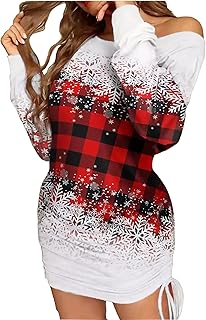 Robe moulante en dentelle ombrée à manches longues et motif flocon de neige