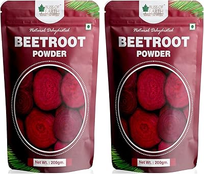 Poudre de betterave séchée naturelle bliss of earth 2 x 200 g
