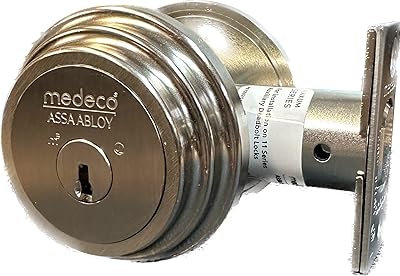 Medeco 11tr50319 pêne dormant à cylindre unique résidentiel maxum, nickel satiné, clé m3 restreinte haute sécurité, clé différente. DIAYTAR COTE D'IVOIRE, la boutique en ligne qui vous permet de vivre l'expérience de shopping la plus complète et la plus pratique. Avec une offre étendue et variée, DIAYTAR répond à tous vos besoins, du quotidien à l'exceptionnel. Profitez d'une expérience d'achat unique.