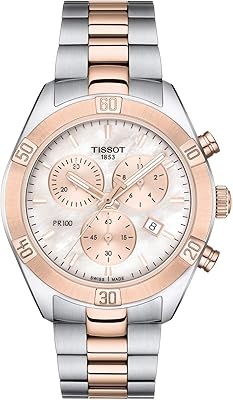 Chronographe femme pr 100 sport chic lady t101.917.22.151.00 bracelet