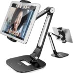 Above tech support de tablette à bras long en aluminium support pliable