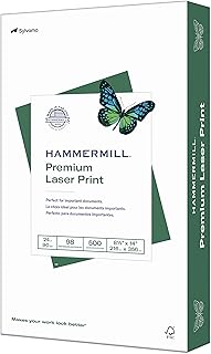 Papier d'imprimante hammer mill, impression laser premium 24 lb, rame 8,5 x 14-1