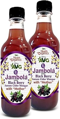 Vinaigre jambula avg health organics - vinaigre jamun avec mère, naturel et non
