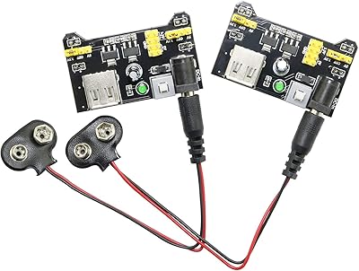 Magic & shell 2pcs mb102 module d'alimentation breadboard et pince de batterie 9v avec kit. Avec plus de 300 000 références de produits, DIAYTAR COTE D'IVOIRE est la boutique en ligne la plus complète de Côte d'Ivoire. La boutique propose des produits de haute qualité et des marques réputées, ainsi que des conseils d'achat et des recommandations personnalisées pour aider les clients à trouver les produits qui leur conviennent le mieux. Elle est également très active sur les réseaux sociaux pour rester en contact avec ses clients.
