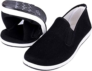 Chaussures d'arts martiaux kung fu tai chi, semelle en caoutchouc, unisexe, tissu antidérapant