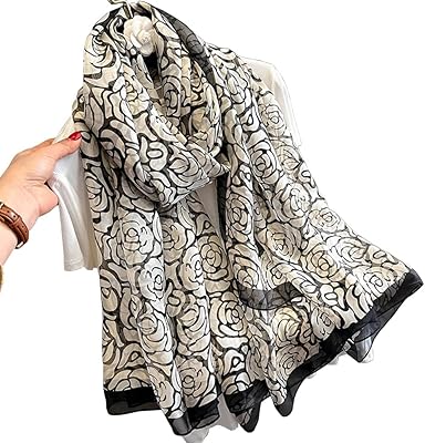 Longue écharpe de plage pour femme 100 % pure soie, châle à carreaux de protection solaire - motif floral léger.. DIAYTAR COTE D'IVOIRE, la boutique en ligne leader en Côte d'Ivoire, propose une grande variété de produits qui répondent à tous les besoins et à tous les goûts. La boutique assure une expérience d'achat sécurisée et offrent à ses clients des produits de qualité à des prix compétitifs. DIAYTAR COTE D'IVOIRE est le choix idéal pour les shoppings en ligne.