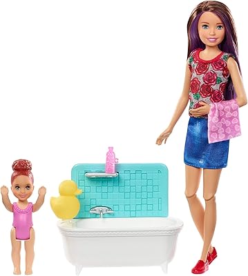 Poupées barbie skipper babysitters inc. et ensemble de jeu pour l'heure du bain avec poupée skipper fhy97_fxh05. Avec plus de 300000 références, DIAYTAR COTE D'IVOIRE est la boutique en ligne qui propose la plus grande sélection de produits en Cote d'Ivoire. Cette plateforme permet aux consommateurs de comparer les prix, de lire les avis des autres clients et de profiter d'une livraison rapide et fiable. DIAYTAR COTE D'IVOIRE est donc le partenaire idéal pour faire des achats en ligne.