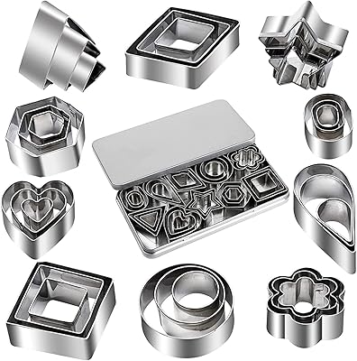 Ensemble de mini emporte-pièces en métal 30 pièces emporte-pièce étoile