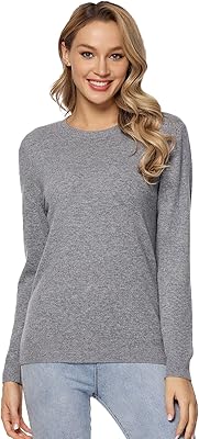Pull 100 % pure laine pour femme, pull à manches longues et col
