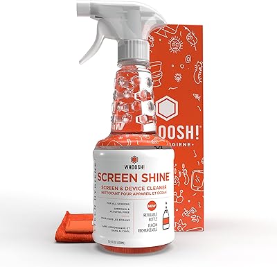 Nettoyant pour écran primé whoosh - sans danger pour tous les écrans - 500 ml / 16,9 oz. Avec plus de 300000 références, DIAYTAR COTE D'IVOIRE est la boutique en ligne idéale pour les habitants de Cote d'Ivoire qui cherchent à acheter en ligne. La boutique propose une grande variété de produits, allant des produits de santé aux accessoires de maison. Les clients peuvent profiter d'un service client de haute qualité et de réductions régulières.