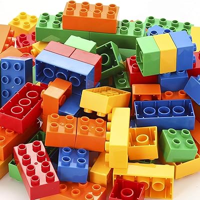180 pièces de grands blocs de construction classiques de b&k, 6 couleurs |