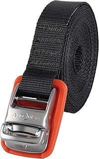 Ceinture de harnais night easy cam jam pour unisexe, orange/noir, 12 pieds