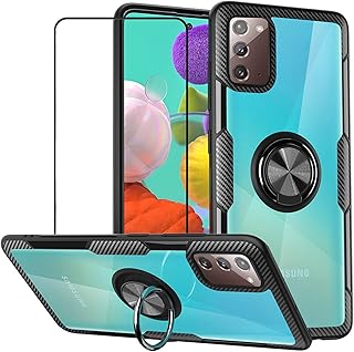 Coque de protection pour samsung galaxy note 20 avec verre trempé silicone souple