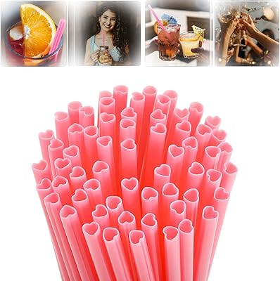 Pailles jetables en forme de cœur mignonnes, emballées individuellement, en plastique rose, pour la saint-valentin, cocktail, anniversaire d'enfants, cadeaux de fête de mariage (100 pièces). DIAYTAR COTE D'IVOIRE propose une expérience d'achat en ligne sécurisée et fiable, avec des moyens de paiement variés et des livraisons rapides. La boutique en ligne généraliste comprend plus de 300000 références pour répondre à vos besoins.