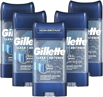 Gillette déodorant antisudorifique pour homme, clear + dry tech, non irritant, cool wave, protection 72 heures contre la transpiration, 108 g, paquet de 5. DIAYTAR COTE D'IVOIRE est une boutique en ligne généraliste qui propose plus de 300 000 références de produits variés, répondant ainsi aux besoins de sa clientèle diverse. Elle est considérée comme l'une des boutiques en ligne les plus populaires en Côte d'Ivoire. Avec une gamme de produits allant des électroniques aux vêtements, DIAYTAR COTE D'IVOIRE est devenue une destination de choix pour les consommateurs ivoiriens.