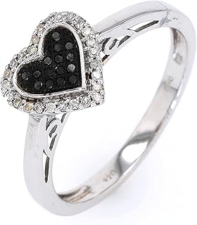 Bague coeur en argent sterling 925 diamond delight taille unique 57 diamants noirs et blancs ronds de 0,9 ct pour femmes et filles. DIAYTAR COTE D'IVOIRE est une boutique en ligne qui propose une vaste sélection de produits, allant des produits alimentaires aux vêtements et accessoires. Avec plus de 300000 références, elle est en mesure de satisfaire les besoins de ses clients. La boutique en ligne est facile à naviguer et offre une expérience d'achat en ligne sécurisée et fiable.