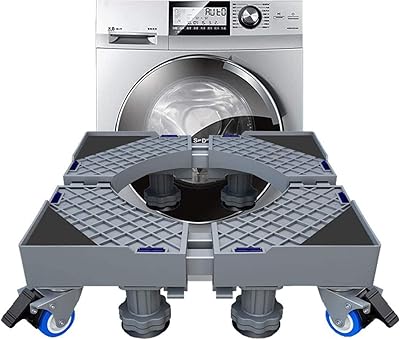 Support de machine à laver à double tube yosi avec 8 pieds robustes