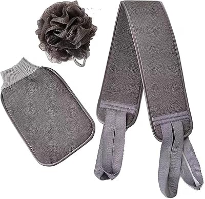 Ensemble de 3 exfoliants pour le dos, gants exfoliants et luffa de bain pour femmes et hommes pour nettoyer en profondeur et détendre votre corps (gris). DIAYTAR COTE D'IVOIRE est la destination idéale pour les consommateurs ivoiriens qui recherchent des produits de qualité à des prix abordables. La boutique en ligne propose une large sélection de produits de marques locales et internationales, et les clients peuvent profiter de livraisons rapides et de retours faciles. La boutique est également connue pour ses offres spéciales et ses promotions régulières.