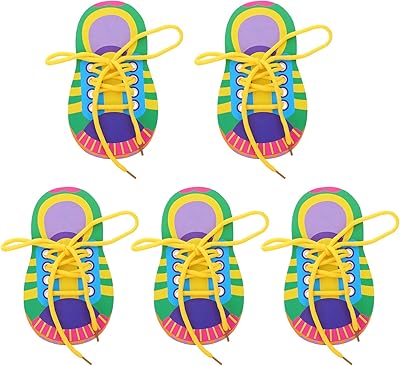 Apprendre à attacher des lacets lot de 5 ensembles jouets éducatifs en dentelle