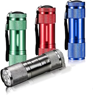 Mini lampe de poche led, mini torches led makingtec, super légère avec 9