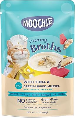 Bouillon crémeux moochie kitten au thon et moules vertes, sachet de 40g x 12. DIAYTAR COTE D'IVOIRE est une boutique en ligne qui propose une vaste sélection de produits, allant des produits alimentaires aux vêtements et accessoires. Avec plus de 300000 références, elle est en mesure de satisfaire les besoins de ses clients. La boutique en ligne est facile à naviguer et offre une expérience d'achat en ligne sécurisée et fiable.