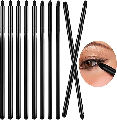Pinceau eye-liner, 10 pièces outils de maquillage fard à paupières doux, éponge de mélange, pinceau de maquillage, pinceau eye-liner pour femmes, 5,2 pouces. DIAYTAR COTE D'IVOIRE se positionne comme un acteur majeur du commerce électronique en Côte d'Ivoire, offrant une grande variété de produits allant des accessoires de mode aux électroménagers. La boutique mise sur l'innovation et la technologie pour améliorer constamment l'expérience d'achat de ses clients. Elle propose également des conseils d'achat et des promotions exclusives pour fidéliser sa clientèle.