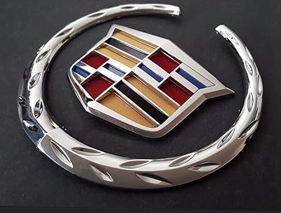 Emblème de calandre k-06s de 6 pouces pour cadillac (argent)