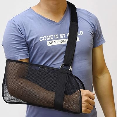 Écharpe de bras en maille respirante, immobilisateur de bras, épaule, poignet, coude, avant-bras