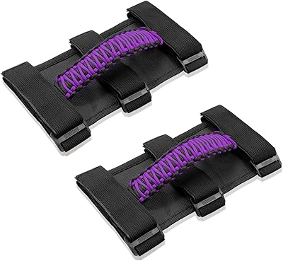 Barres de poignée rotatives violet pentoline compatibles avec jeep wrangler jtjl jl jl