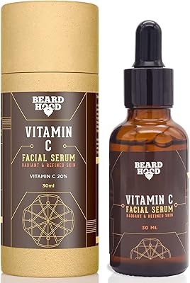 Sérum à la vitamine c pour le traitement du visage de beardhood, contenant