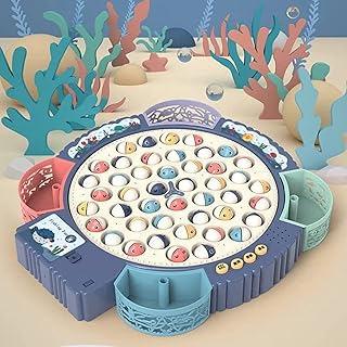 Ensemble de jouets de pêche magnétique avec 55 poissons, 4 bâtons et planche rotative avec musique marche/arrêt, apprentissage de l'équilibre mathématique et ensemble de comptage éducatif préscolaire pour garçons et filles âgés de 3 4 5 6 7 ans (bleu). DIAYTAR COTE D'IVOIRE, c'est la référence en matière de boutique en ligne généraliste en Côte d'Ivoire, avec une offre de plus de 300 000 références. Notre équipe met tout en œuvre pour vous offrir les meilleurs produits et services, avec une expérience d'achat en ligne sécurisée et pratique. Notre objectif est de satisfaire vos besoins et de vous offrir une expérience d'achat inoubliable.