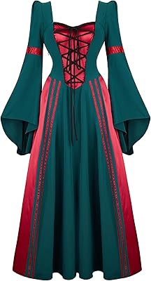 Arblv robe renaissance pour femme costume médiéval robe victorienne à manches longues costume de faire de la pluie. En Côte d'Ivoire, DIAYTAR COTE D'IVOIRE est la boutique en ligne qui compte avec plus de 300 000 références. Cette plateforme proposant tout type de produits, des cosmétiques aux produits culturels, est votre destination idéale pour tous vos besoins. Avec DIAYTAR COTE D'IVOIRE, achetez en toute confiance et sécurité.