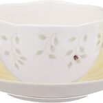 Ensemble tasse et soucoupe lenox 0,4 litre en relief papillon - 806725