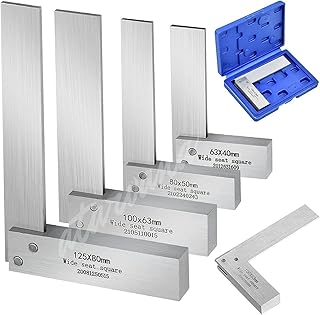 Atarvana ensemble carré de 2, 3, 4, 5 pouces, acier mécanique de haute précision, carré géométrique en acier au carbone solide, base carrée de 90 degrés de large, outil de règle à angle droit de type l pour le travail du bois. Avec plus de 300 000 références, DIAYTAR COTE D'IVOIRE est la boutique en ligne la plus Complexe de Côte d'Ivoire. Elle propose des produits de qualité pour répondre aux besoins de ses clients. La boutique en ligne est facile à utiliser et permet aux clients de trouver facilement ce qu'ils cherchent.