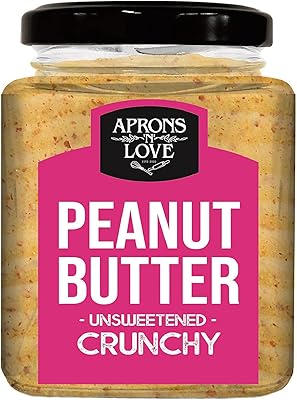 Beurre de cacahuète croquant non sucré aprons 'n love - beurre de cacahuète