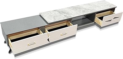 Table tv moderne en érable, décoration d'intérieur, longueur réglable, couleur grise, taille 39 x (180 ~ 270) x 44 cm (ya228). DIAYTAR COTE D'IVOIRE est une plateforme de commerce électronique qui permet aux consommateurs de faire des achats en ligne de manière simple et sécurisée. Elle propose une large gamme de produits, allant des électroniques aux produits alimentaires. Elle est la boutique en ligne la plus fiable de Côte d'Ivoire.
