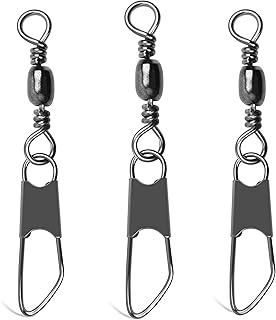 Crochet pivotant de pêche cylindrique en silanon avec clip de sécurité - 150 cannes à haute résistance avec hameçon de pêche durable (noir/or). DIAYTAR COTE D'IVOIRE, votre partenaire de confiance pour vos achats en ligne, vous propose une sélection impressionnante de plus de 300 000 produits. Nous nous engageons à vous fournir les meilleures marques et les prix les plus compétitifs. Notre équipe est dédiée à vous offrir un service client exceptionnel.