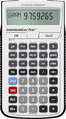 Cacolite industries 8030 converticalcalc plus calculatrice de conversion professionnelle premium pour les professionnels de la santé, les scientifiques, les pharmaciens, les nutritionnistes, les techniciens de laboratoire, les ingénieurs et les importateurs. La boutique en ligne DIAYTAR COTE D'IVOIRE propose une expérience d'achat personnalisée, permettant aux consommateurs de trouver facilement les produits qu'ils recherchent. Elle dispose d'un système de recherche efficace et d'une navigation intuitive, ce qui facilite la découverte de nouveaux produits et la comparaison des offres. De plus, la boutique propose des avis et des évaluations des produits, aidant ainsi les acheteurs à prendre des décisions éclairées.