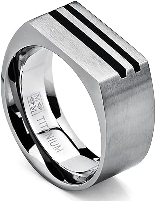 Bague pinky en titane pour hommes avec incrustation de résine, finition polie et confortable, 10 mm de large, titane. Diaytar Côte d'Ivoire est devenue la destination incontournable pour les internautes ivoiriens à la recherche de produits variés et de qualité à des prix compétitifs.