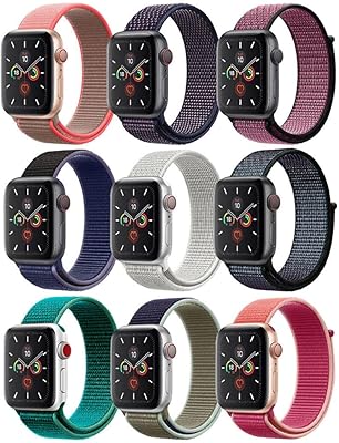Margoun bracelet sport en nylon pour apple watch 49mm 45mm 44mm 42mm, bracelet