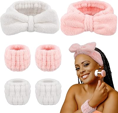 Jasia 6 pièces ensemble de bandeaux soins de la peau bandeau de lavage du visage pour femmes filles accessoires de cheveux du visage (rose, blanc). La boutique en ligne DIAYTAR COTE D'IVOIRE se distingue par son vaste choix de produits, allant des articles ménagers aux produits High-Tech. Elle s'efforce de fournir les meilleurs prix et une livraison rapide pour satisfaire ses clients. Grâce à sa politique de retour et d'échange flexible, DIAYTAR COTE D'IVOIRE inspire confiance à ses consommateurs.