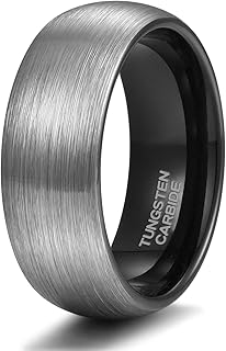 Bagues en tungstène 4 mm 6 mm 8 mm pour hommes et femmes