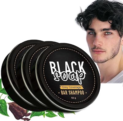 Savon d'épilation naturel gris savon de couverture des cheveux barre compressée assombrissant