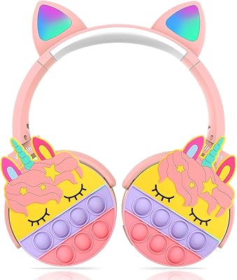 Casque pour enfants, casque pop licorne pour filles, casque bluetooth sans fil avec lumière led oreille de chat, casque de jeu, microphone intégré pliable réglable pour tablette/école/ipad/voyage (rose). DIAYTAR COTE D'IVOIRE est une boutique en ligne généraliste qui propose une vaste sélection de produits pour répondre aux besoins des consommateurs ivoiriens. Avec plus de 300000 références, elle couvre tous les domaines, du divertissement à la décoration, en passant par l'électronique et les produits alimentaires. Sa position de leader est due à sa capacité à offrir des produits de qualité à des prix abordables et à sa réactivité à la demande locale.
