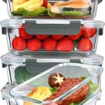 Récipients de préparation de repas en verre izlina (lot de 5 36 oz)