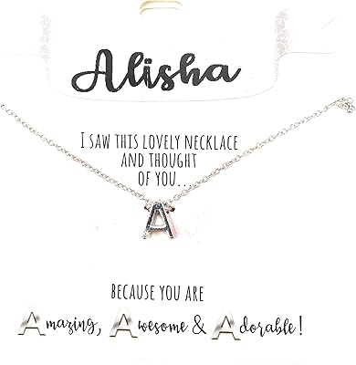Alisha - collier 'a' - magnifique pendentif personnalisé en argent avec diamants étincelants au bas des lettres., chaîne de 42 cm, alliage composite. Avec plus de 300 000 références, DIAYTAR COTE D'IVOIRE est la plus grande boutique en ligne de Côte d'Ivoire. La boutique propose une expérience d'achat en ligne sécurisée et fiable, avec des options de paiement variées et des livraisons rapides. Les clients peuvent également profiter d'un service client élaboré pour résoudre tout problème ou répondre à leurs questions.