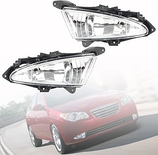 Ensemble de phares antibrouillard à lentille transparente avec interrupteur et kit de câblage