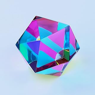 Jouet cosaèdre cmy 50 mm (2 pouces) - cubes cmy - multicolore optique