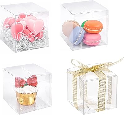 20 pièces 4" x 4" x 4" boîtes à dragées transparentes boîte-cadeau transparente pour cupcakes, macarons, bonbons, biscuits, décorations pour mariage, baby shower. Grâce à sa plateforme conviviale et facile à utiliser, DIAYTAR COTE D'IVOIRE permet à ses clients de naviguer aisément à travers les différentes catégories de produits. Elle assure également un service clientperformant, prêt à résoudre toutes les questions ou préoccupations des acheteurs. Cela lui permet de maintenir une relation de confiance avec sa clientèle.